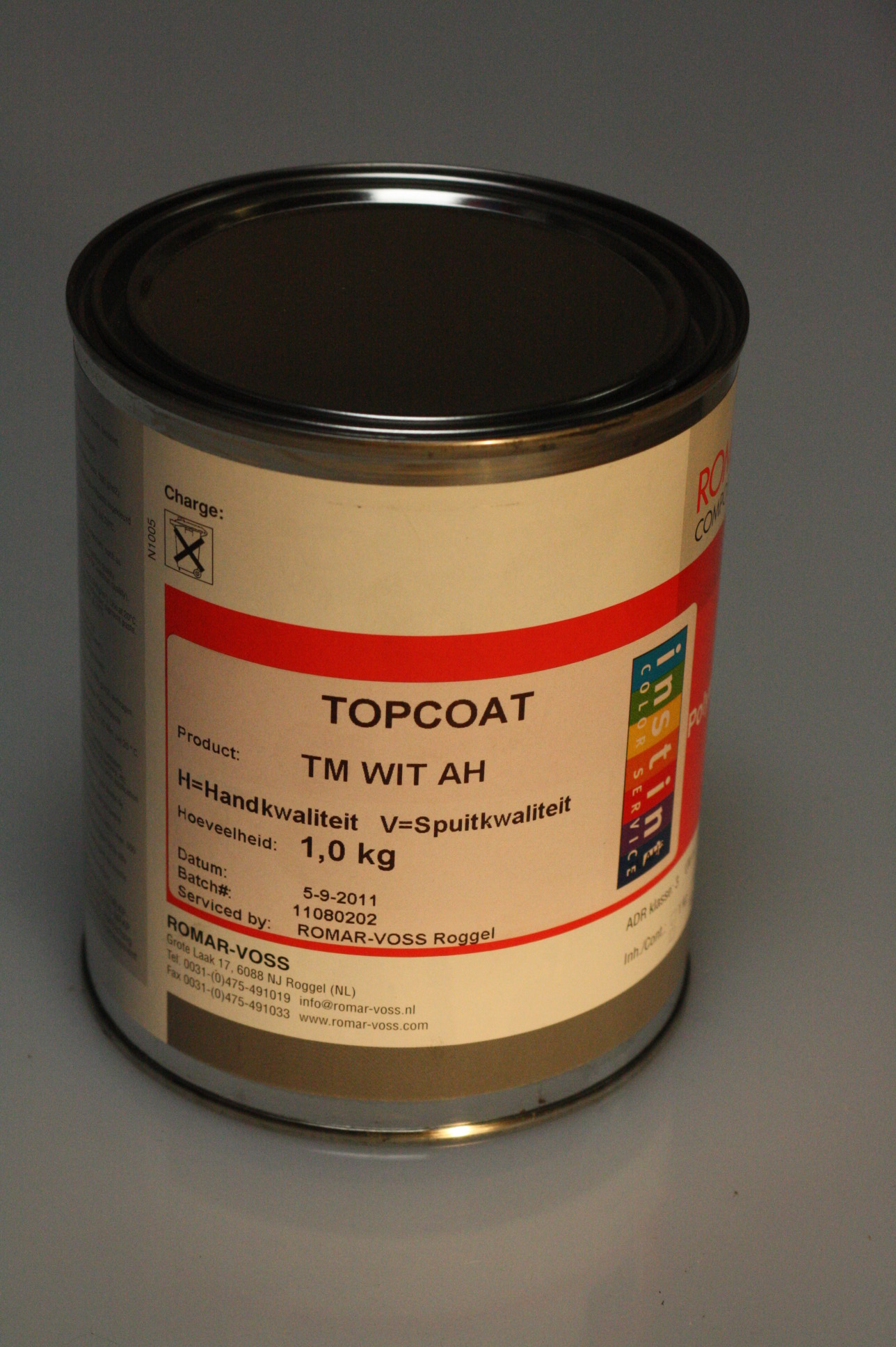 Polyester paint (topcoat)