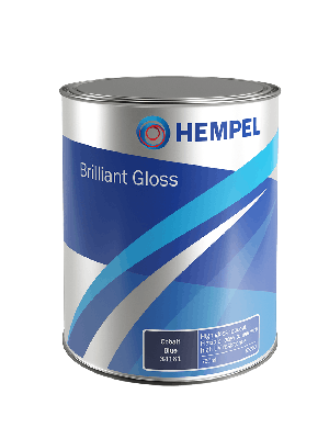 Hempel Brilliant Gloss paint, Cobalt Blue, 750 ml