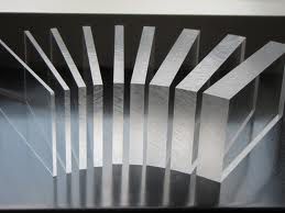 Perspex / Acrylic cast plate, clear transparent, 10 mm, per m 2