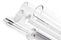 Perspex / acrylic tube clear 100X5 length = 2030 mm, price per meter