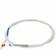 PT100 temperature probe, acid-resistant, with 1.5 meters of cable