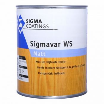 Sigma Sigmavar WS Matt, watergedragen matte, blanke lak,  2,5 liter