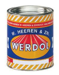 Werdol Loopdekkenverf Roodbruin,  2 liter
